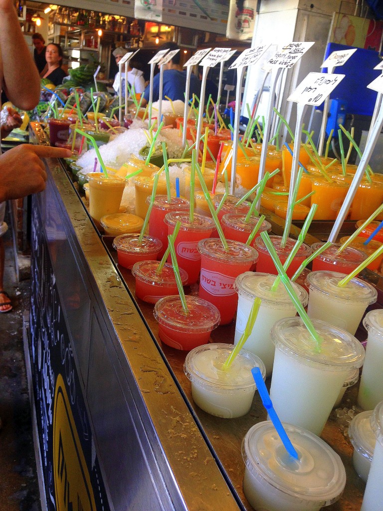 Fresh Fruit Juice at the Farmer's Market in the Port of Tel Aviv