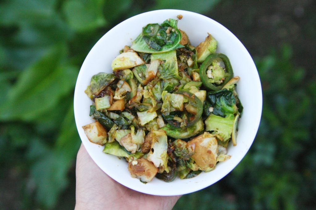 Sauteed Spicy Asian Brussels